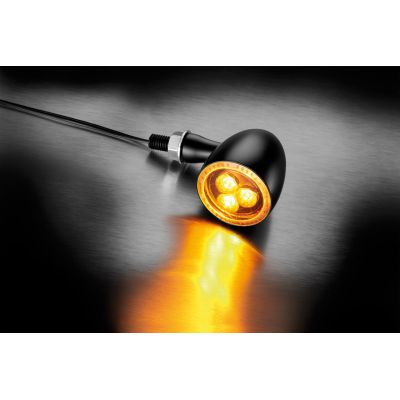 KELLERMANN BULLET 1000 DARK indicatore di direzione a led nero con vetro fumè