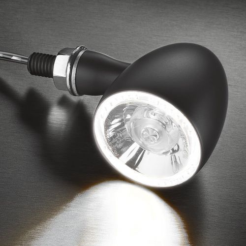 KELLERMANN BULLET 1000 PL WHITE indicatore di direzione a led nero anteriore con luce di posizione