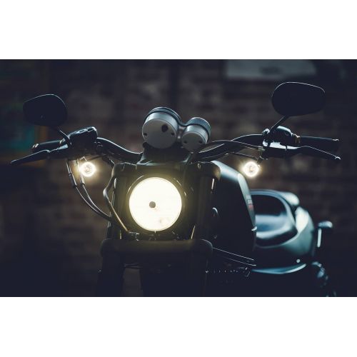 KELLERMANN BULLET 1000 PL WHITE indicatore di direzione a led nero anteriore con luce di posizione