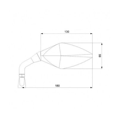 BARRACUDA Specchi Retrovisori STREET Nero o Carbon Look