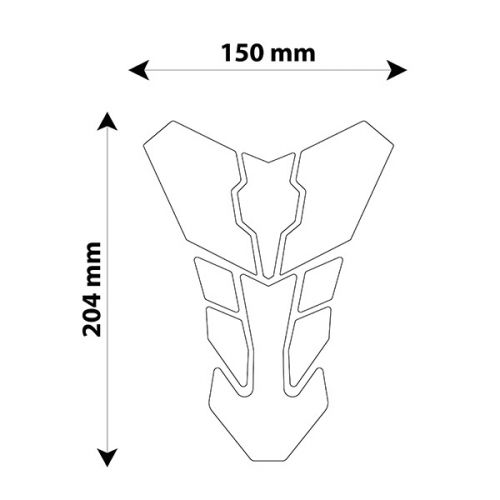 Protezione Serbatoio MOTOTEC T7 nero