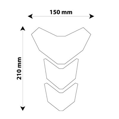 Protezione Serbatoio MOTOTEC T8 nero