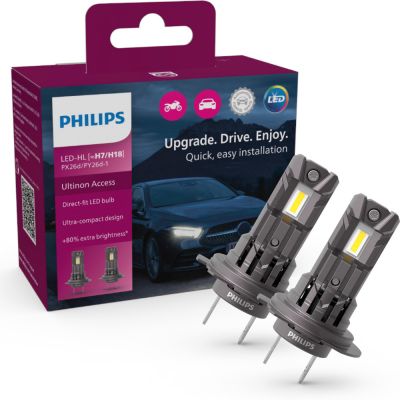 PHILIPS ULTINON ACCESS LED H7/H18 Fari per Auto - Moto