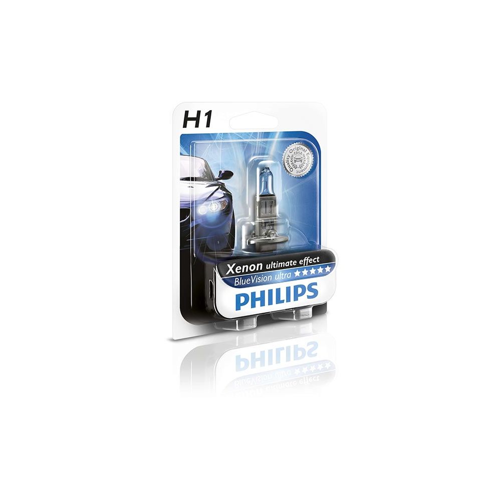 PHILIPS BLUEVISION ULTRA H1 Lampadina Fari Auto - Moto
