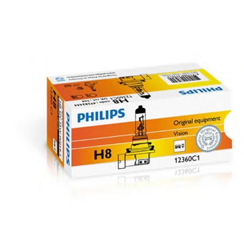 PHILIPS STANDARD VISION H8 Lampadina Fari Auto - Moto