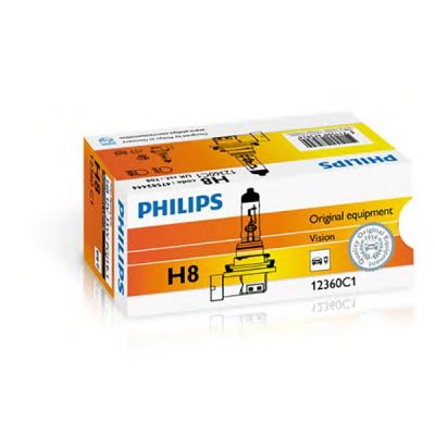 PHILIPS STANDARD VISION H8 Lampadina Fari Auto - Moto