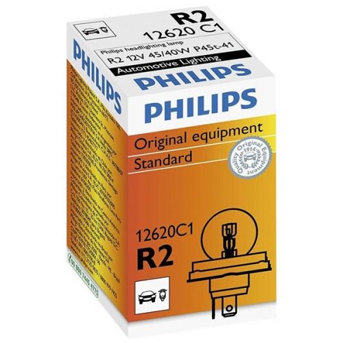 PHILIPS STANDARD R2 Lampada Fari Auto - Moto