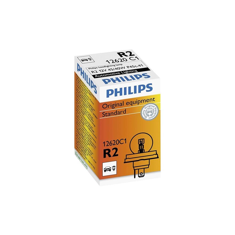 PHILIPS STANDARD R2 Lampada Fari Auto - Moto