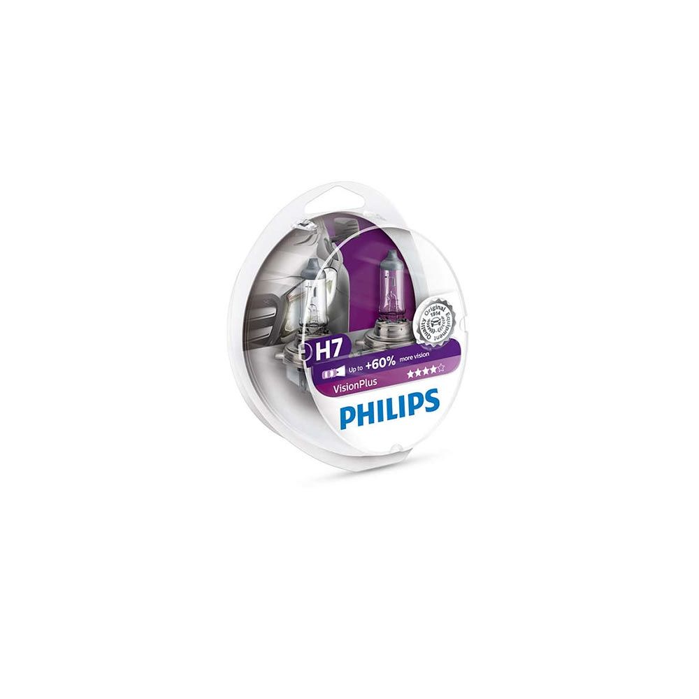 PHILIPS VISION PLUS H7 Lampada Faro per Auto - Moto