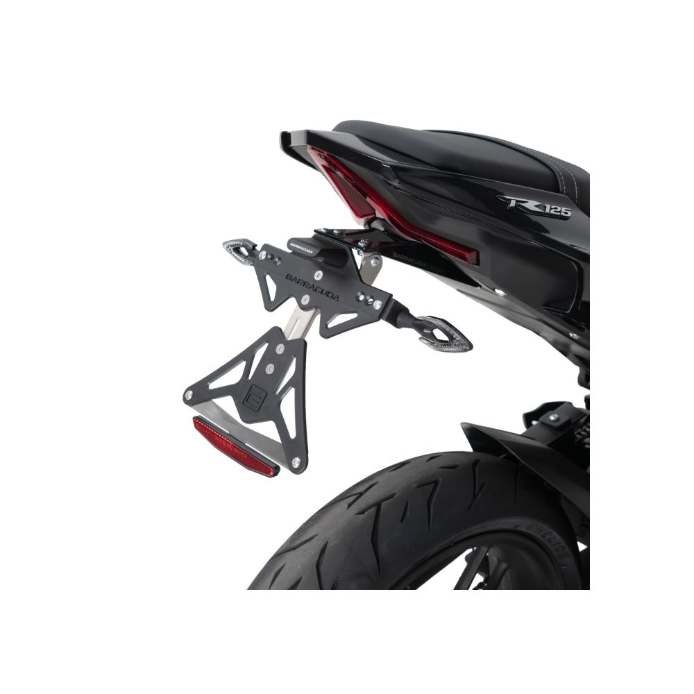 BARRACUDA Portatarga reclinabile per frecce aftermarket per VOGE BRIVIDO 125R 2023 / 2025