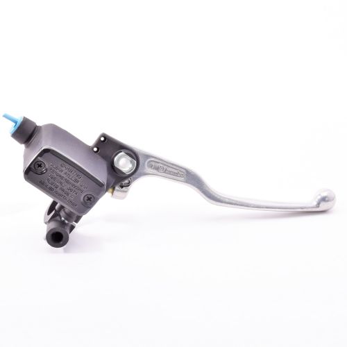 Pompa freno anteriore assiale Brembo PS 13 corpo nero leva argento con serbatoio