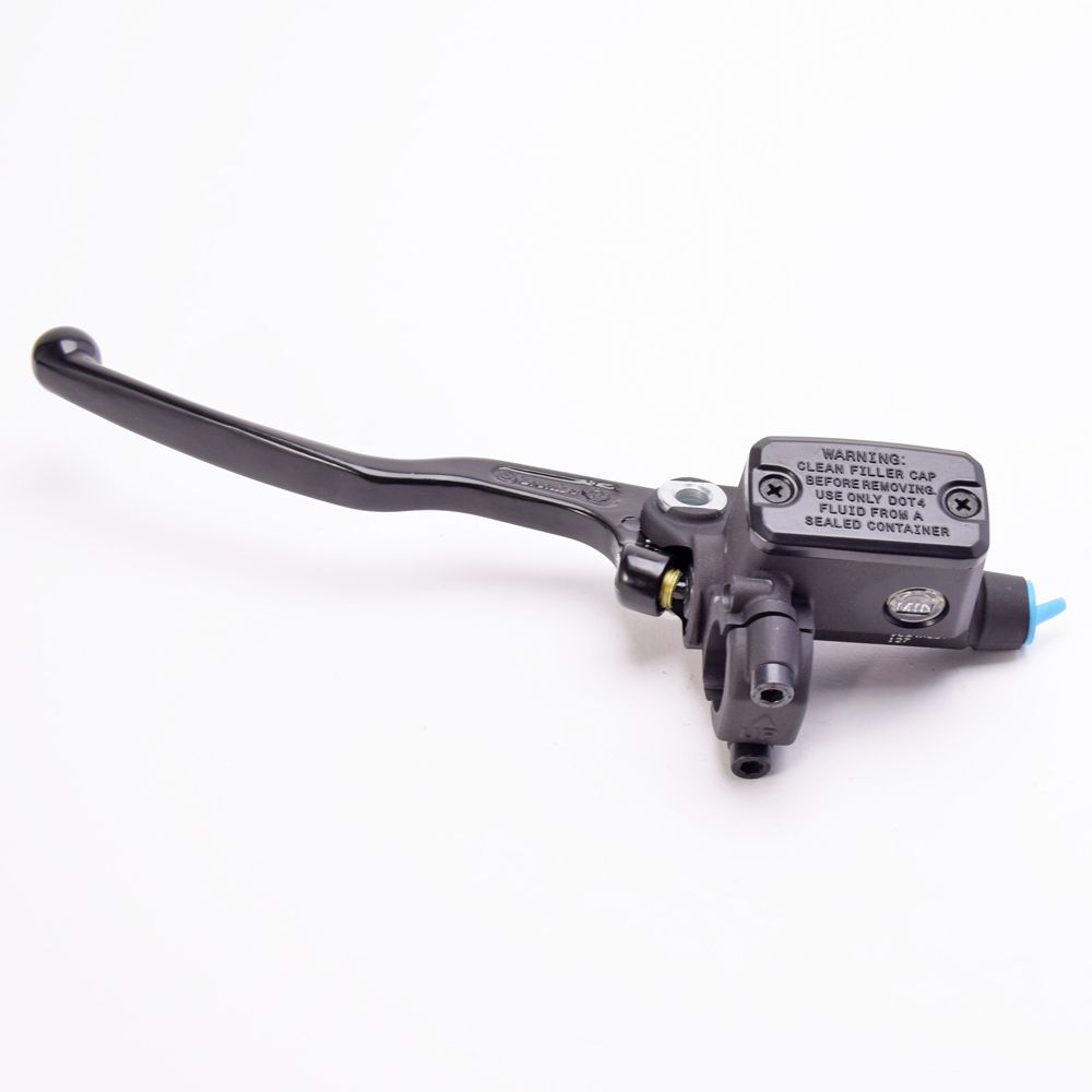 Pompa frizione assiale Brembo PS 13 corpo nero leva nera con serbatoio