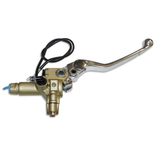 Pompa freno anteriore assiale Brembo PS 16 corpo oro leva bronzo regolabile senza serbatoio con interruttore stop integrato