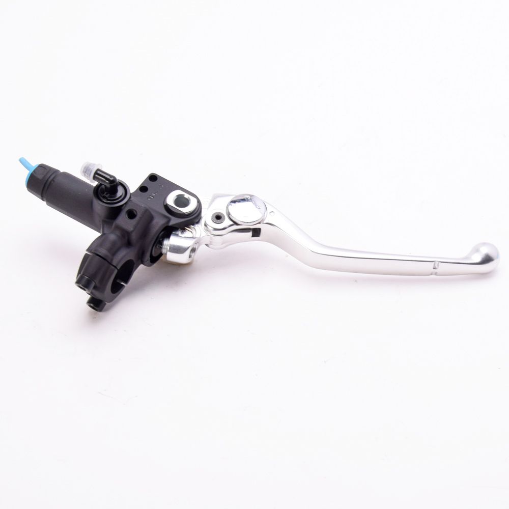 Pompa freno anteriore assiale Brembo PS 16 corpo nero leva argento regolabile senza serbatoio