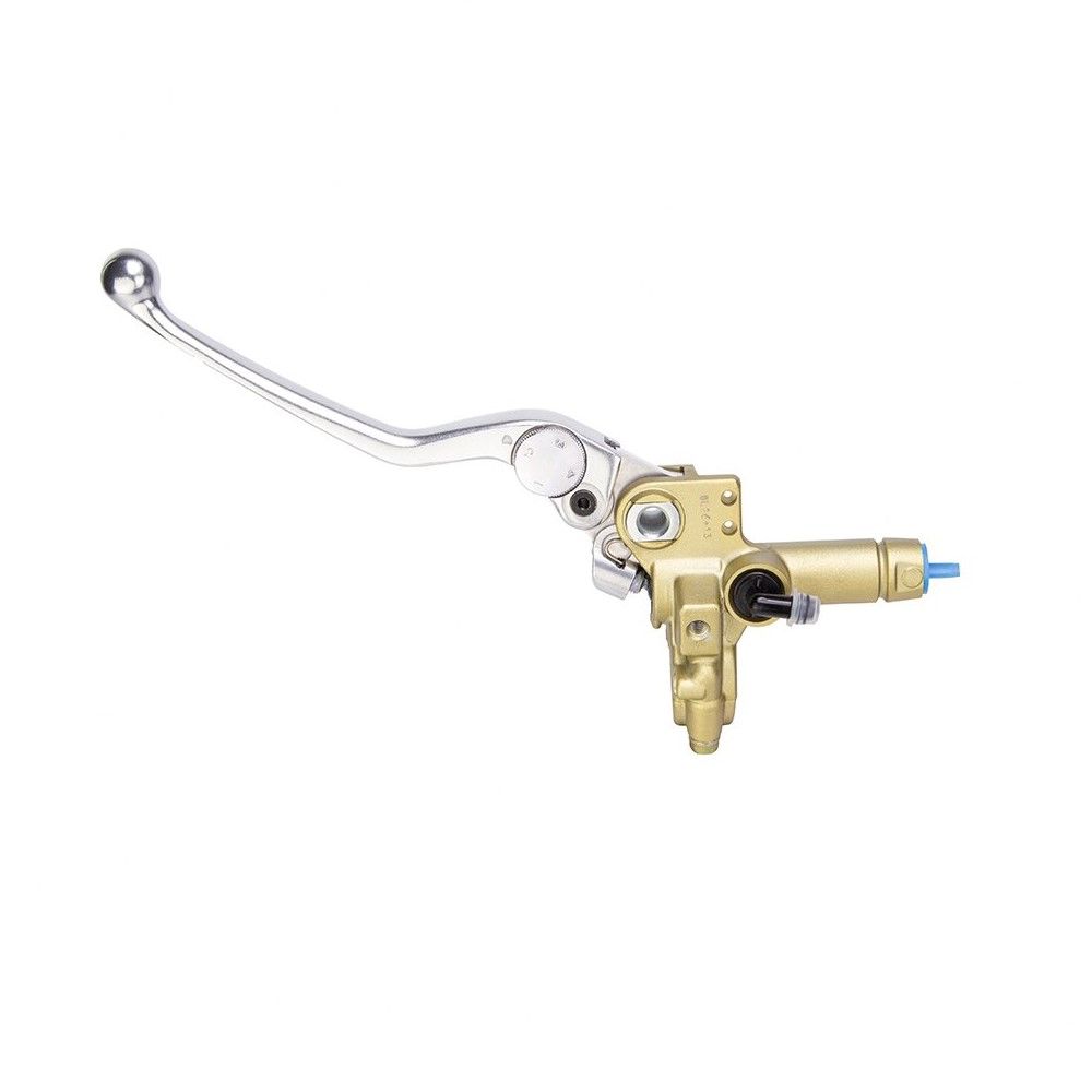 Pompa freno anteriore assiale Brembo PS 13 corpo oro leva argento regolabile senza serbatoio