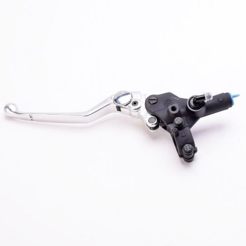 Pompa frizione / freno posteriore assiale Brembo PSC 12 corpo nero leva argento regolabile senza serbatoio