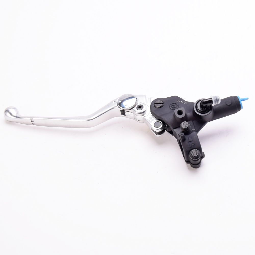 Pompa frizione / freno posteriore assiale Brembo PSC 12 corpo nero leva argento regolabile senza serbatoio