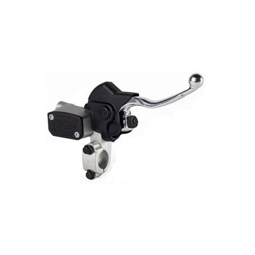 Pompa freno anteriore assiale Brembo PS 10 x 16 MX corpo argento leva argento regolabile con serbatoio