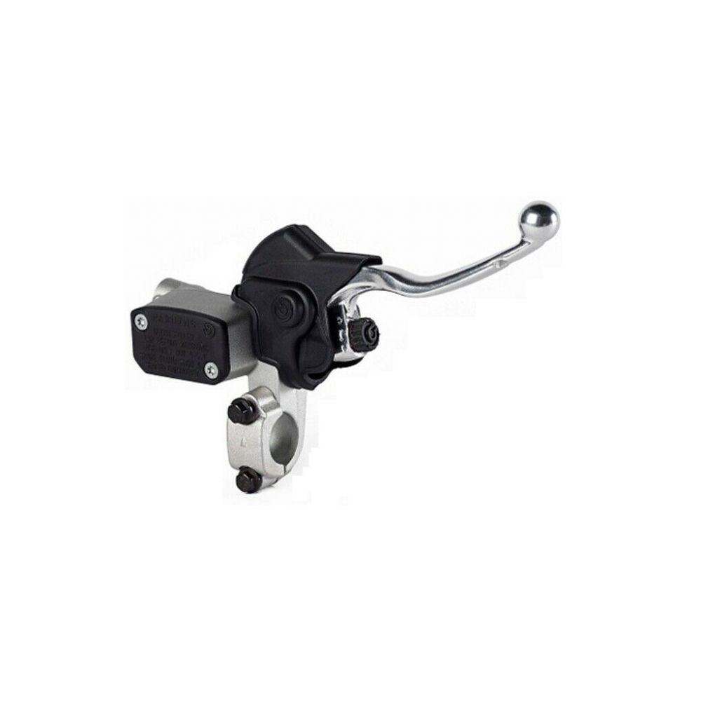 Pompa freno anteriore assiale Brembo PS 10 x 16 MX corpo argento leva argento regolabile con serbatoio
