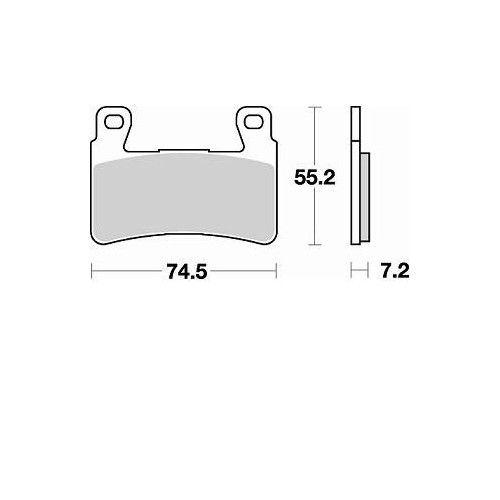 BRAKING Kit 2 coppie pastiglie freno anteriore P50827