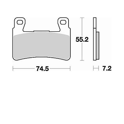 BRAKING Kit 2 coppie pastiglie freno anteriore P50827