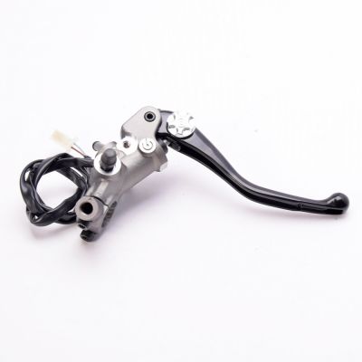 Pompa freno anteriore radiale Brembo PR 18/18 corpo titanio leva nera regolabile senza serbatoio