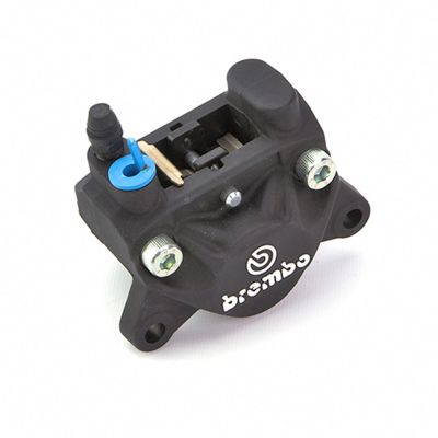 Pinza Freno Fissa Assiale Brembo P2 32 SX corpo nero 2 pistoncini 32 mm interasse fori 84 mm