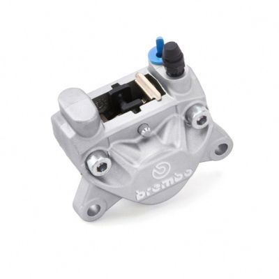 Pinza Freno Fissa Assiale Brembo P2 32 corpo argento 2 pistoncini 32 mm interasse fori 84 mm