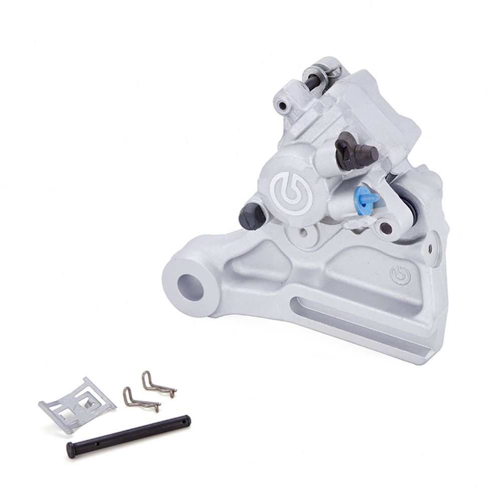 Pinza Freno Flottante Assiale Brembo PF 34 DX corpo argento 1 pistoncino 34 mm interasse fori 144 mm