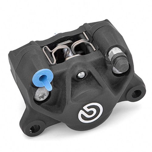 Pinza Freno Fissa Assiale Brembo P2 32 DX corpo nero 2 pistoncini 32 mm interasse fori 84 mm