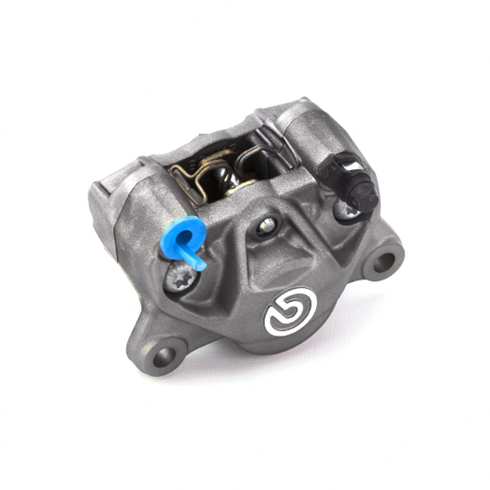 Pinza Freno Fissa Assiale Brembo P2 34 DX corpo titanio 2 pistoncini 34 mm interasse fori 84 mm