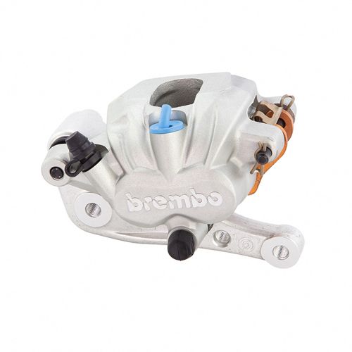 Pinza Freno Flottante Assiale Brembo PF 2x24 DX corpo argento 2 pistoncini 24 mm interasse fori 95 mm