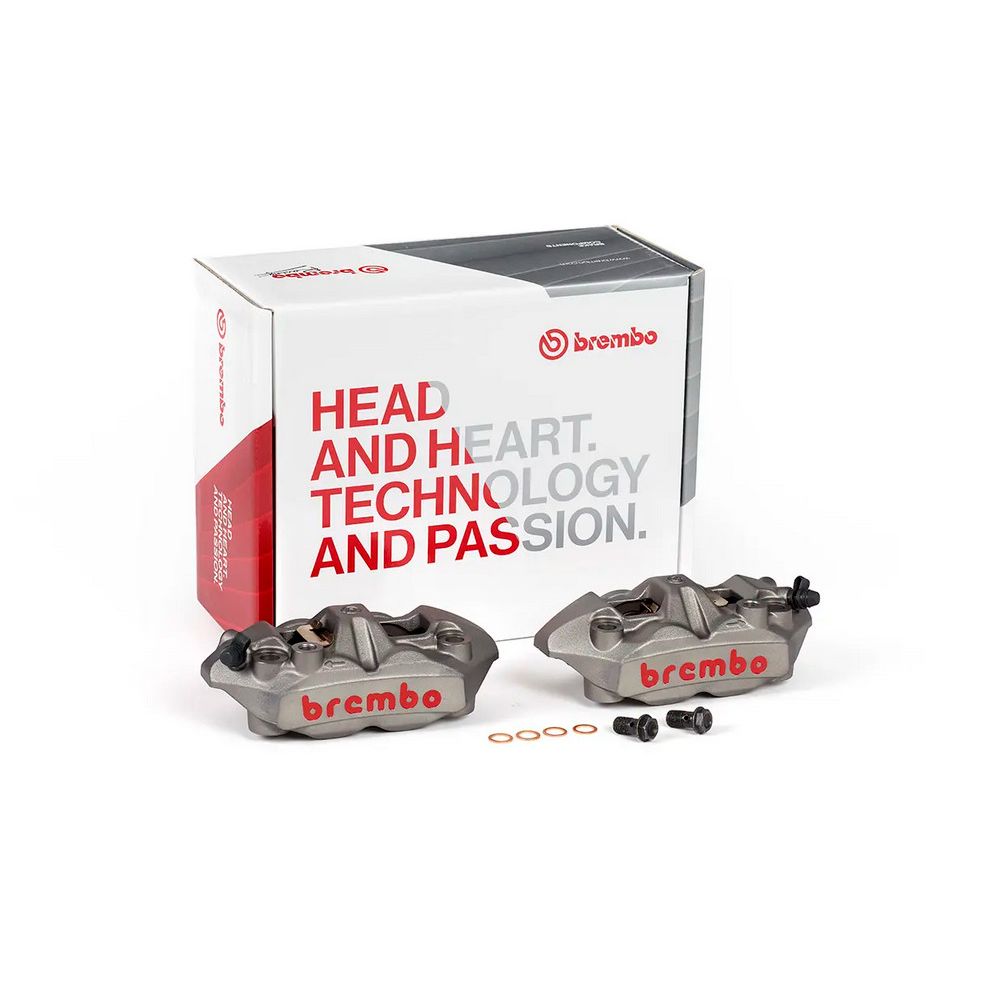 Kit Pinze Freno Anteriore Radiali BREMBO 220A39710 M4 titanio