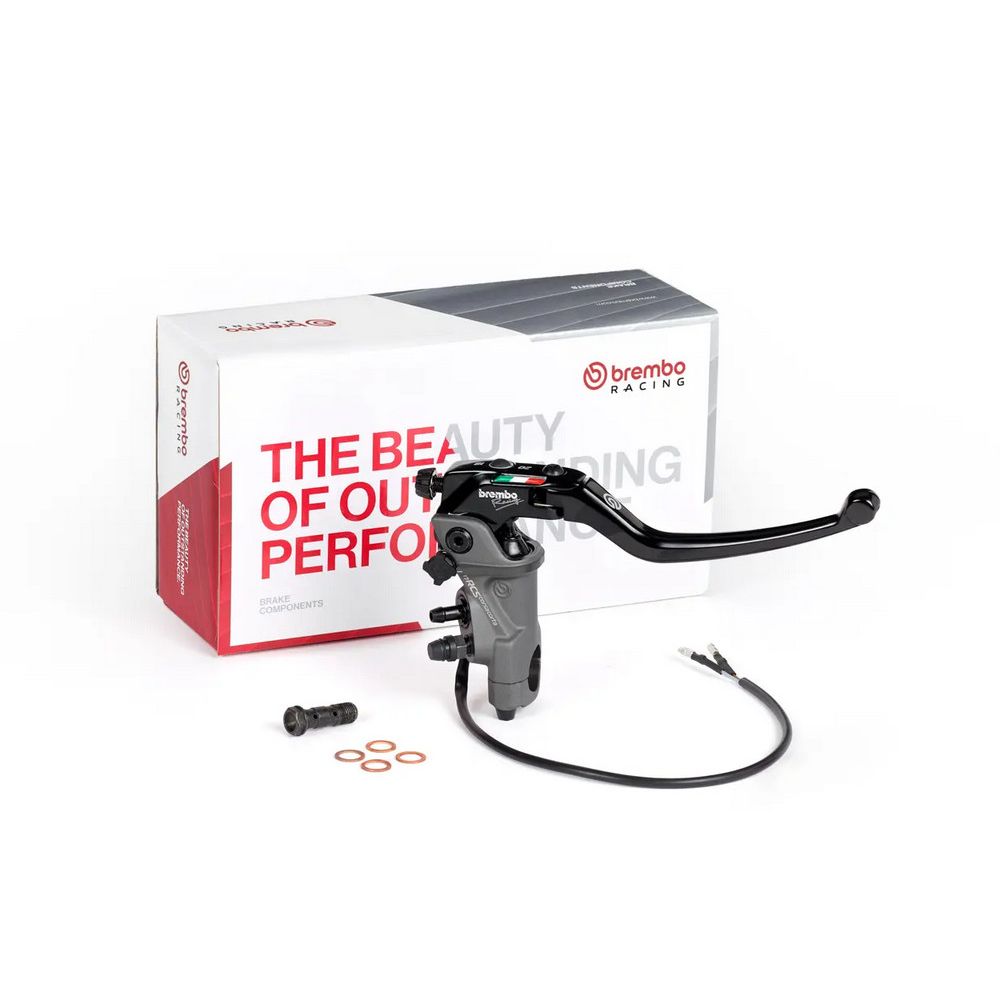 Pompa freno anteriore radiale con leva corsa a vuoto regolabile BREMBO 17RCS CORSACORTA