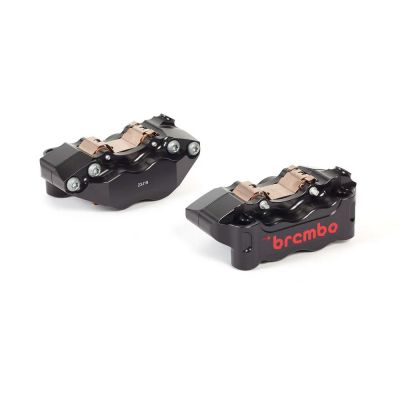 Kit Pinze Freno Anteriori BREMBO RACING GP4-RB Radiali CNC 108mm Nero