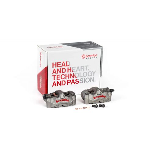 Kit Pinze Freno Anteriore Radiali BREMBO 220C78310 P4 32 CAFÈ RACER .484 titanio