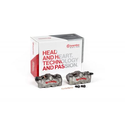 Kit Pinze Freno Anteriore Radiali BREMBO 220C78310 P4 32 CAFÈ RACER .484 titanio