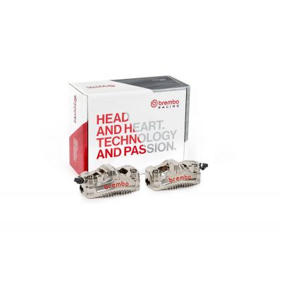Kit Pinze Freno Anteriori BREMBO GP4-MS Radiali Monoblocco CNC 108mm Nichel