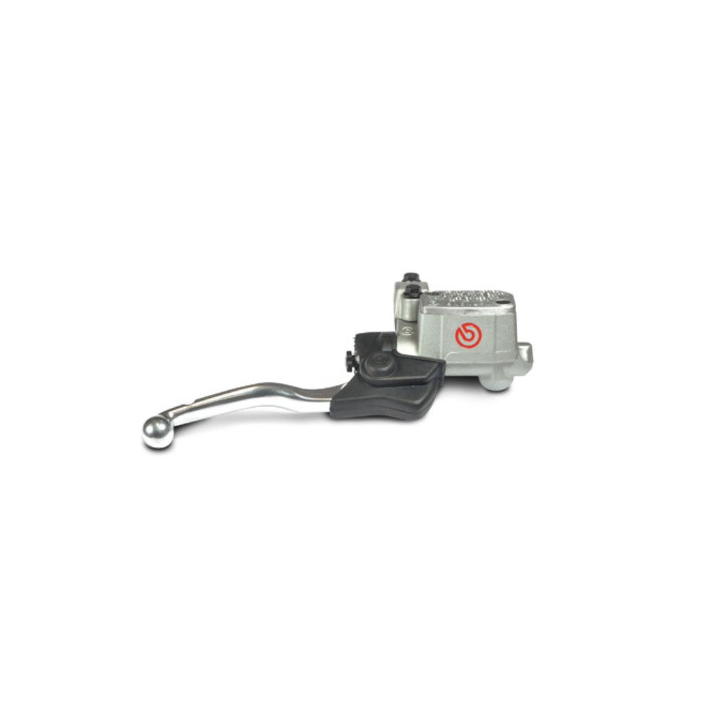 Pompa freno anteriore assiale Brembo OFF-ROAD 9X19 Corpo in alluminio fuso leva argento con serbatoio