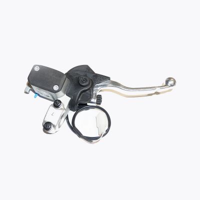 Pompa freno anteriore assiale Brembo OFF-ROAD 10X16 Corpo in alluminio fuso leva argento con serbatoio e interruttore stop