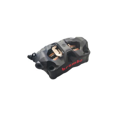 Pinza Freno Anteriore Sinistra Fissa Radiale Brembo STYLEMA corpo nero 4 pistoncini 30 mm interasse fori 100 mm