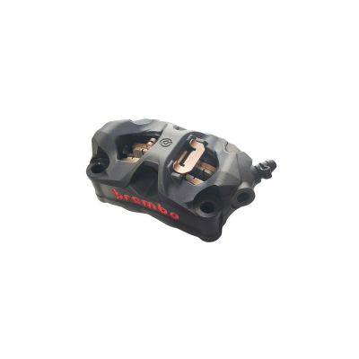 Pinza Freno Anteriore Destra Fissa Radiale Brembo STYLEMA corpo nero 4 pistoncini 30 mm interasse fori 100 mm