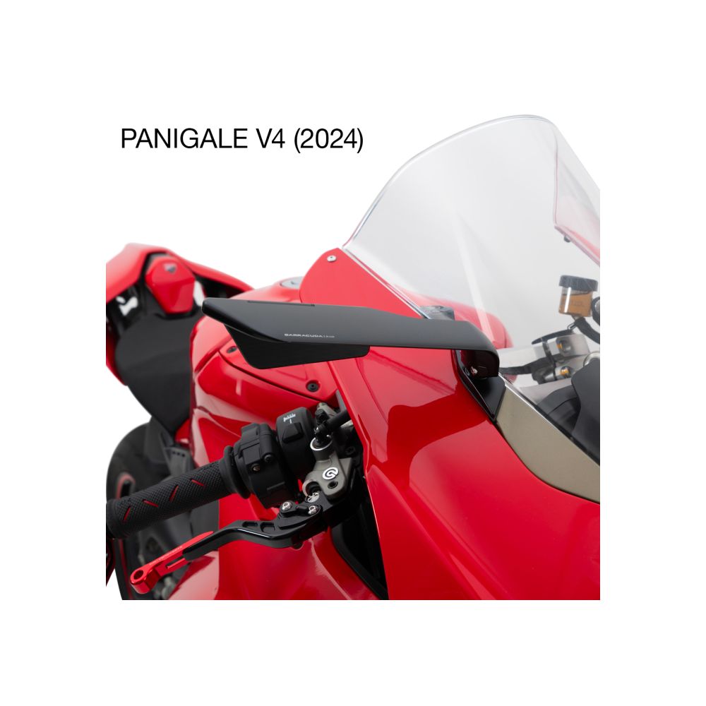 BARRACUDA Adattatori Ducati Panigale v4/v2 2018 / 2024 per specchi retrovisori skin air