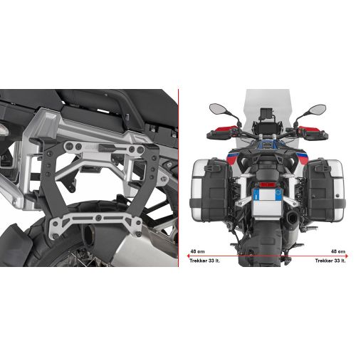 Adattatore GIVI PL5146 Valigie Monokey su Telai Originali BMW R1300GS Adv