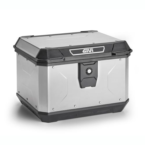 GIVI ALP44A2 Bauletto posteriore 44 litri ALPINA MONOLOCK in alluminio naturale con piastra e kit universale