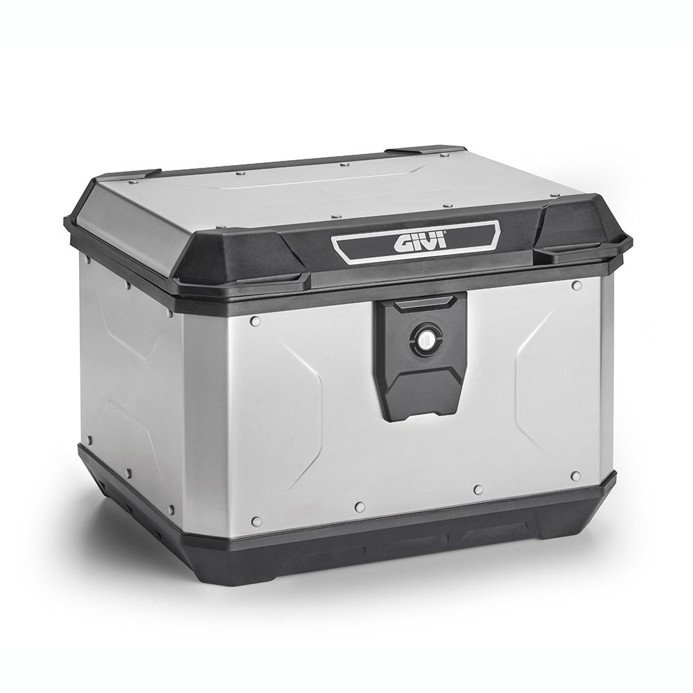 GIVI ALP44A2 Bauletto posteriore 44 litri ALPINA MONOLOCK in alluminio naturale con piastra e kit universale