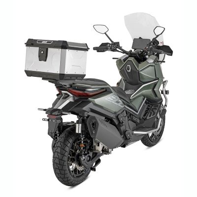 GIVI ALP44A2 Bauletto posteriore 44 litri ALPINA MONOLOCK in alluminio naturale con piastra e kit universale