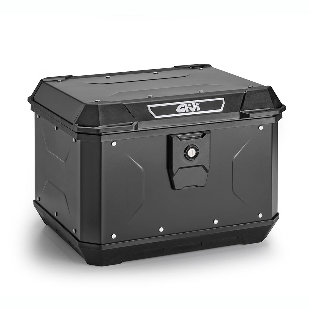 GIVI ALP44B2 Bauletto posteriore 44 litri ALPINA BLACK LINE MONOLOCK in alluminio nero con piastra e kit universale