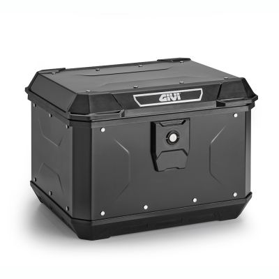 GIVI ALP44B2 Bauletto posteriore 44 litri ALPINA BLACK LINE MONOLOCK in alluminio nero con piastra e kit universale