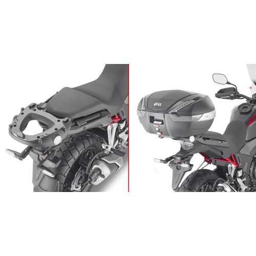 GIVI Attacco posteriore per bauletto MONOKEY - MONOLOCK per HONDA CB 500 X 2013 / 2023 - NX500 2024 / 2025